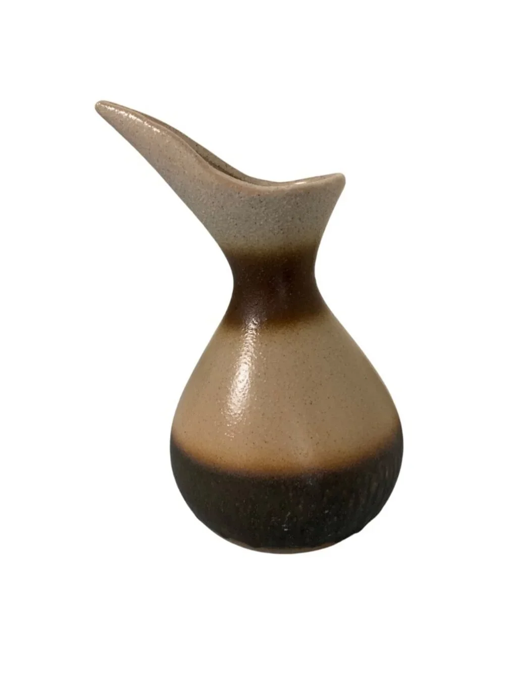 1950s Midcentury Modern Textured Pelican Vase MCM